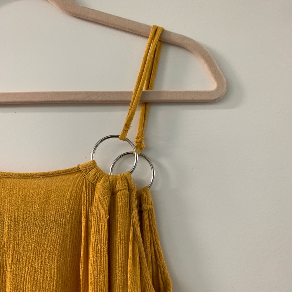 Zara Ring Yellow Maxi Summer Dress